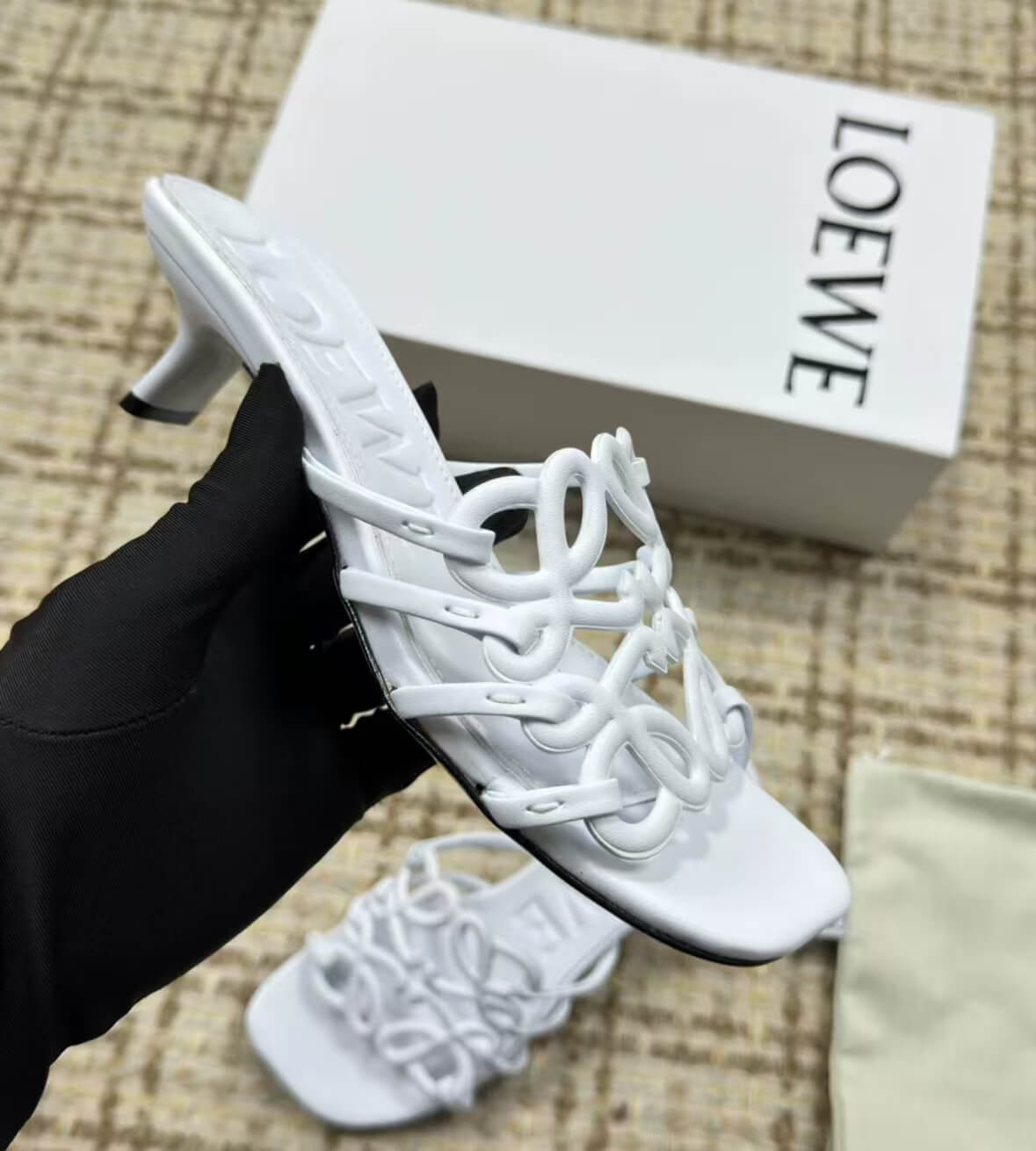 Vacation Style Openwork Low-Heel Sandals