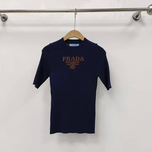 Minimalist Versatile Knitted Short Sleeve