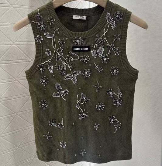 Limited Edition Hand-Beaded Patchwork Embroidered Vest