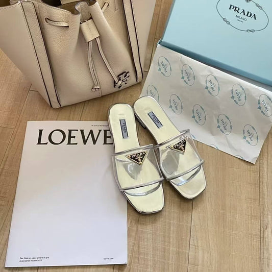 Trendy Transparent Flat Sandals